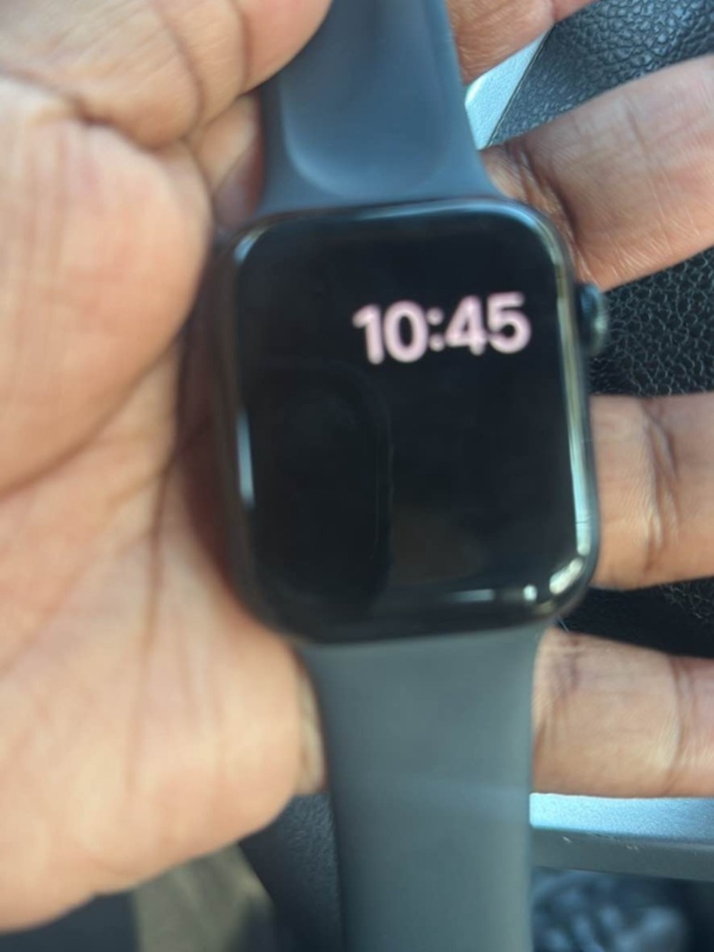 Smartwatch with Black Silicone Band - Unbranded